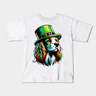 French Spaniel's Saint Patrick's Day Celebration Kids T-Shirt